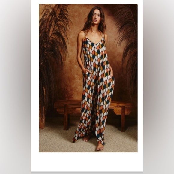 BUCKETLIST printed maxi dress with pockets - Picture 1 of 4